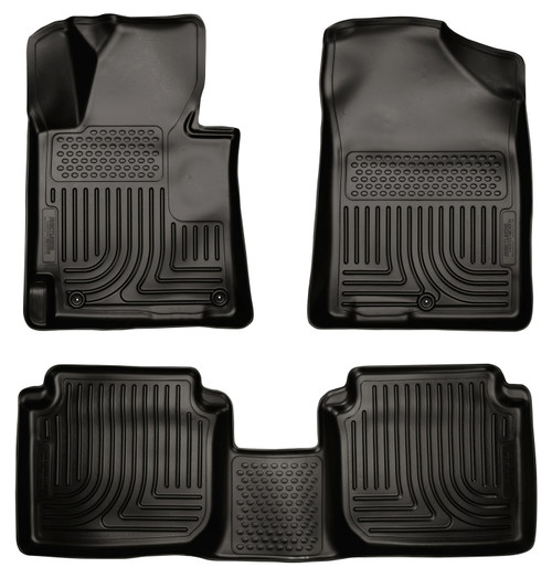 HUSKY LINERS 98891 WEATHERBEATER FRONT & 2ND SEAT FLOOR LINERS FOR 2011-2013 ELANTRA COUPE