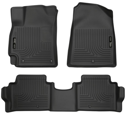 HUSKY LINERS 98871 WEATHERBEATER FRONT & 2ND SEAT FLOOR LINERS FOR 2017-2020 ELANTRA