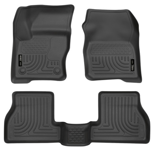 HUSKY LINERS 98771 WEATHERBEATER FRONT & 2ND SEAT FLOOR LINERS FOR 2012-2015 FOCUS