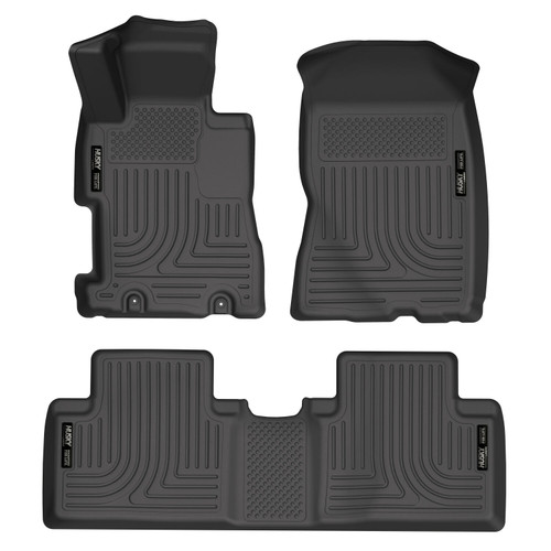 HUSKY LINERS 98411 WEATHERBEATER FRONT & 2ND SEAT FLOOR LINERS FOR 2006-2011 CIVIC BLACK