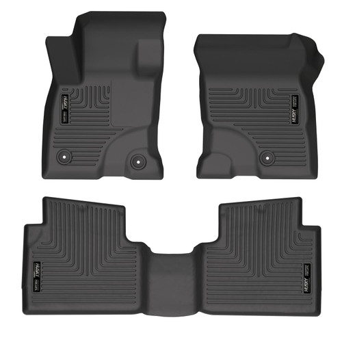 HUSKY LINERS 95561 WEATHERBEATER FRONT & 2ND SEAT FLOOR LINERS COMBO SET BLACK