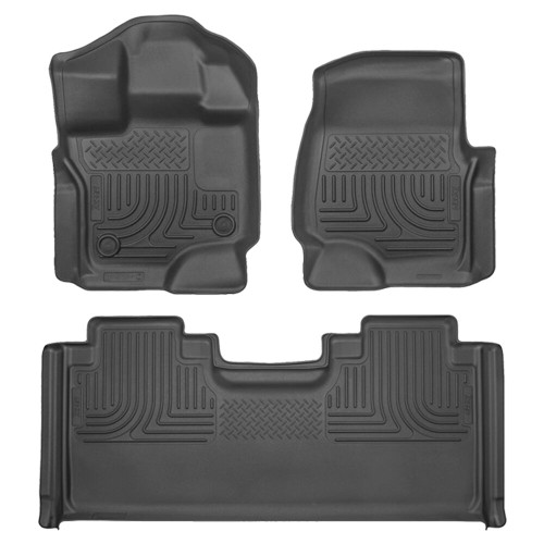 HUSKY LINERS 94051 WEATHERBEATER FRONT & 2ND SEAT FLOOR LINERS FOR 2015-2025 F-150