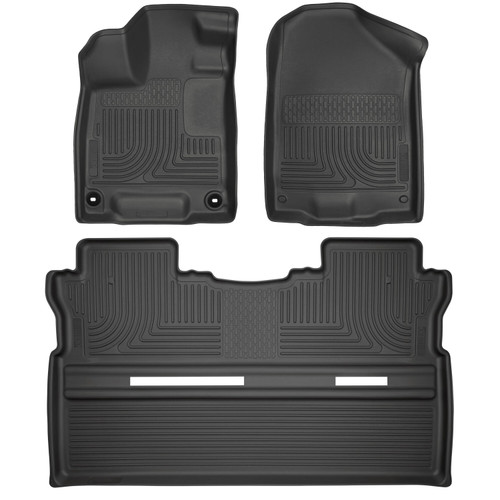 HUSKY LINERS 93811 WEATHERBEATER FRONT & 2ND SEAT FLOOR LINERS FOR 2017-2025 RIDGELINE
