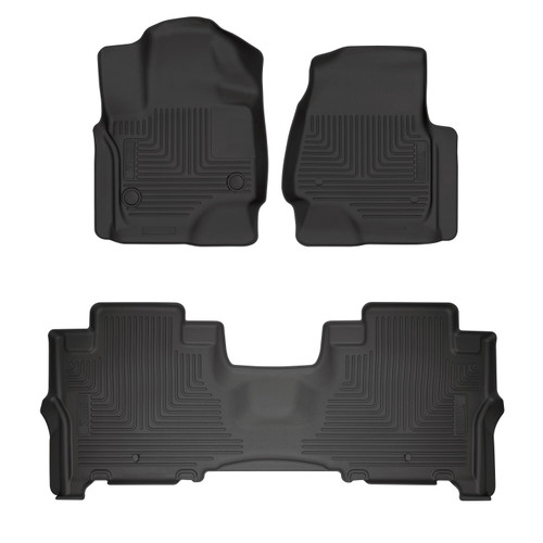 HUSKY LINERS 93741 WEATHERBEATER FRONT & 2ND SEAT FLOOR LINERS FOR 2018-2023 NAVIGATOR