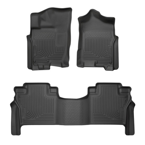 HUSKY LINERS 93561 WEATHERBEATER FRONT & 2ND SEAT FLOOR LINERS FOR 2017-2023 TITAN