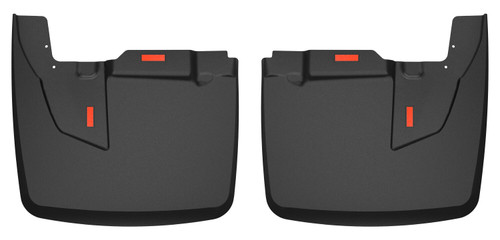 HUSKY LINERS 59071 CUSTOM MUD GUARDS DUALLY REAR MUD GUARDS FOR 2019-2024 3500 WITH FENDER FLARES