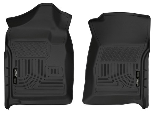 HUSKY LINERS 18221 WEATHERBEATER FRONT FLOOR LINERS FOR 2007-2014 SILVERADO/SIERRA 1500/2500 HD/3500 HD
