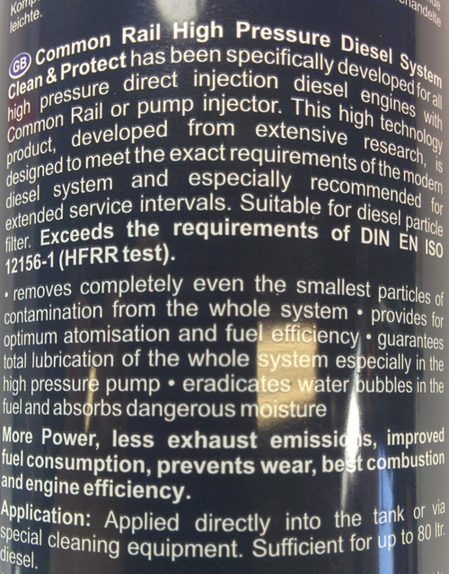 DDP DDPCRCLEAN COMMON RAIL INJECTION SYSTEM CLEANER DYNOMITE DIESEL