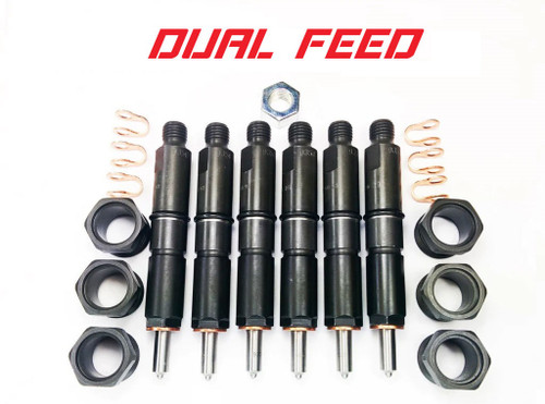 DDP DDP9498-DF 94-98 5.9L 12V CUSTOM DUAL FEED INJECTOR SET - DYNOMITE DIESEL