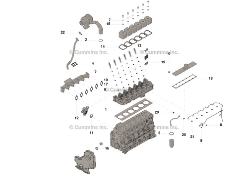CUMMINS 4089649 OEM UPPER ENGINE GASKET SET – 5.9L 12-VALVE (1989–1998)