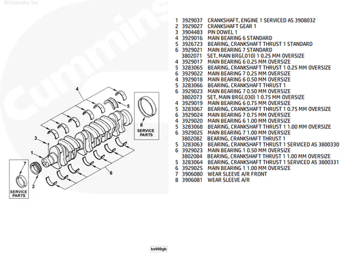 CUMMINS 5259499 OEM REAR MAIN CRANKSHAFT SEAL – RAM 5.9L/6.7L (1989–2018)
