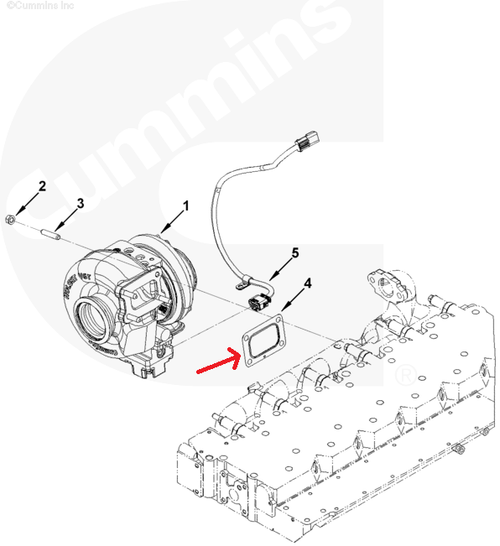 CUMMINS 5266419 OEM TURBO TO EXHAUST MANIFOLD GASKET – ISB 6.7L (2013–2018)