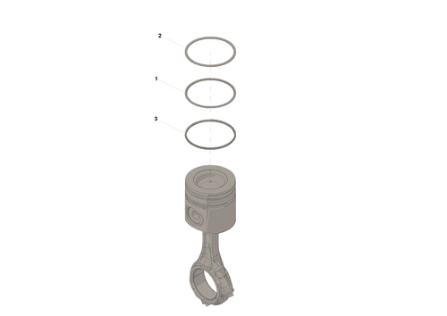 CUMMINS 4955366 OEM PISTON RING SET (STANDARD) – ISB 6.7L (2007.5–2015)