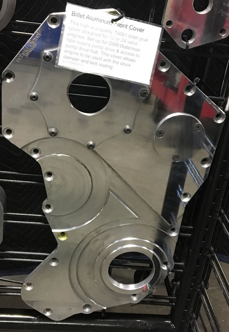 SCHEID DIESEL 105403513 CUMMINS BILLET FRONT COVER W/BELT 1989-2002 DODGE CUMMINS 5.9L 12V/24V