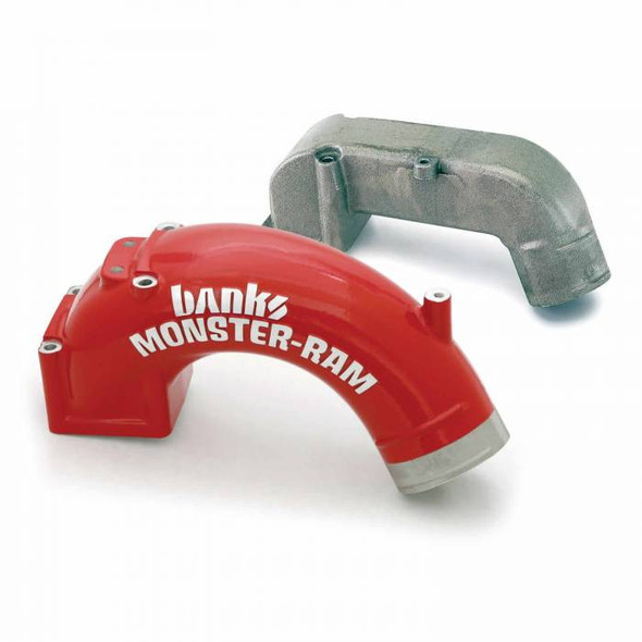BANKS 25981 INTERCOOLER UPGRADE INCLUDES MONSTER-RAM® INTAKE ELBOW AND BOOST TUBES (RED POWDER-COATED) FOR 2006-2007 DODGE RAM 2500/3500 5.9L CUMMINS