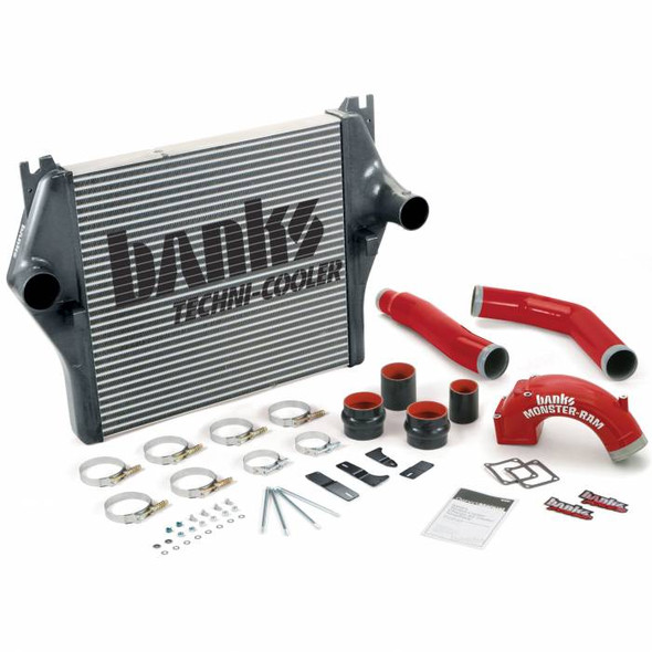 BANKS 25981 TECHNI-COOLER INTERCOOLER SYSTEM W/MONSTER-RAM AND BOOST TUBES 2006-2007 CUMMINS 5.9L 24V