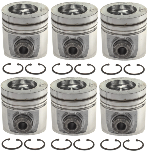 MAHLE 224-3523.020 ENGINE PISTON SET-MARINE BOWL-.020 OVER SIZE 1994-1998 CUMMINS 5.9L 12V