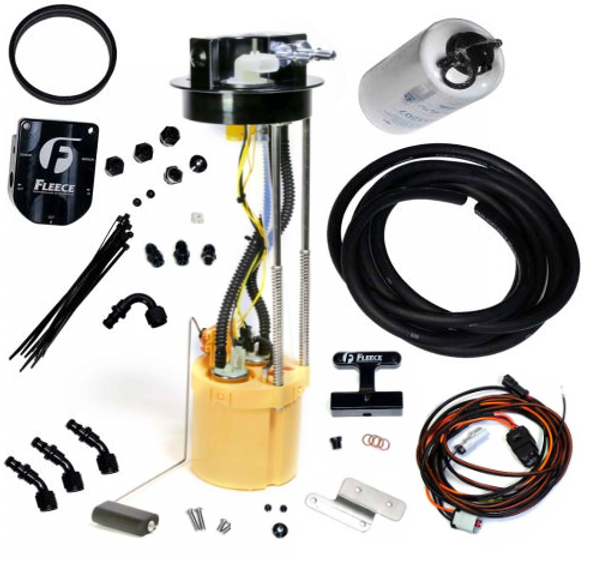 FLEECE FPE-34755 FUEL SYSTEM UPGRADE KIT W/ POWERFLO LIFT PUMP FOR 03-04 DODGE CUMMINS