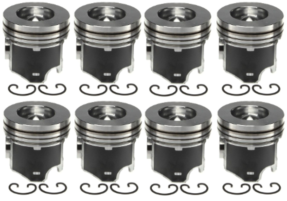 MAHLE 224-3503WR.020 PISTON WITH RINGS-.020 OVER BORE 2003-2007 FORD POWERSTROKE 6.0L