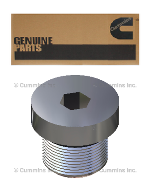 CUMMINS 3678921 OIL FILTER HOUSING THREADED PLUG 2003-2018 CUMMINS 5.9L/6.7L 24V