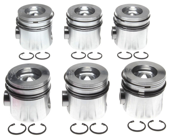 MAHLE 224-3355WR.020 ENGINE PISTON KIT WITH RINGS-.020 OVER SIZE BORE 1998.5-2002 5.9L CUMMINS 24V