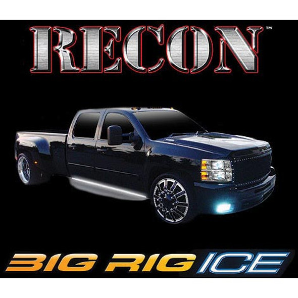 Recon 26414X Big Rig ICE Side Mounted LED Running Light Kit for extended/crew cabs