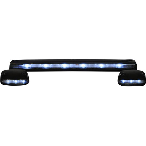 RECON 264156WHCL CLEAR LENS WHITE LED CAB LIGHTS 2007.5-2014 GM SILVERADO/SIERRA (WITH FACTORY CAB LIGHTS)