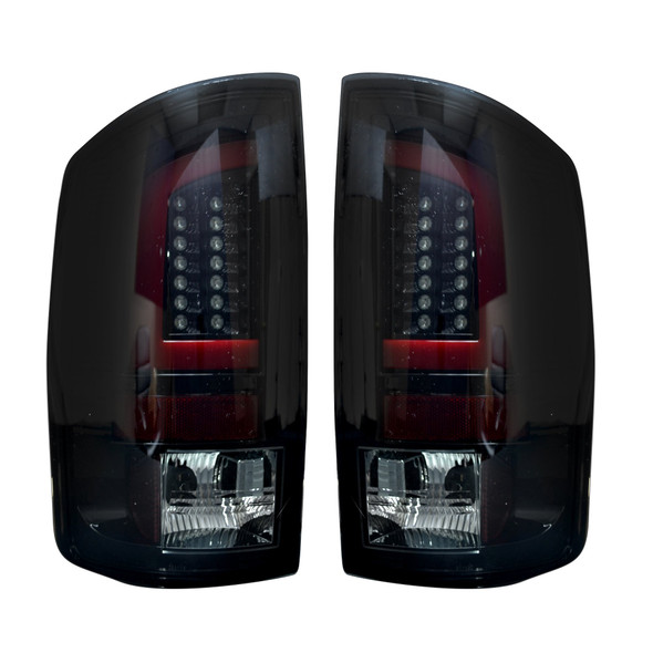 RECON 264379BK SMOKED OLED TAIL LIGHTS 2007-2008 DODGE RAM 1500 | 2007-2009 DODGE RAM 2500/3500