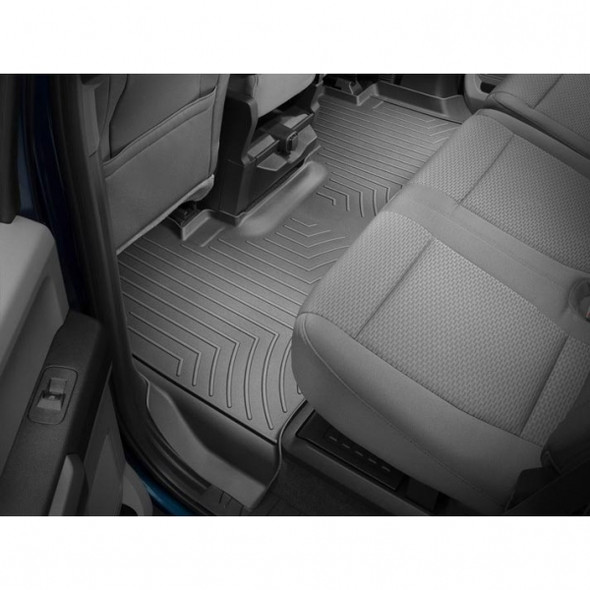 WEATHERTECH 4410123 BLACK REAR FLOORLINER FORD F-250/F-350/F-450/F-550 2017 + FITS VEHICLES WITH 1ST ROW BENCH SEAT