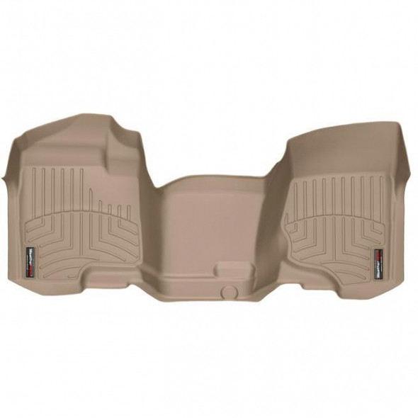 WEATHERTECH 452941 FRONT FLOORLINER, TAN 2007.5-2014 GM SILVERADO/SIERRA (EXTENDED/CREW CAB - W/O 4X4 FLOOR SHIFTER)(OVER-THE-HUMP)