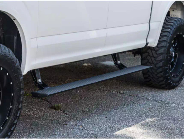 AMP RESEARCH 75104-01A POWERSTEP RUNNING BOARDS-WITH KEYLESS ENTRY-WITHOUT PLUG-N-PLAY 1999-2001 & 2004-2007 FORD SUPER DUTY | 1999-2001 & 2004-2005 FORD EXCURSION