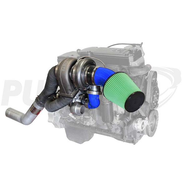 PUSHER PDC0307HM HIGH MOUNT COMPOUND TURBO SYSTEM 2003-2007 DODGE CUMMINS 5.9L 24V