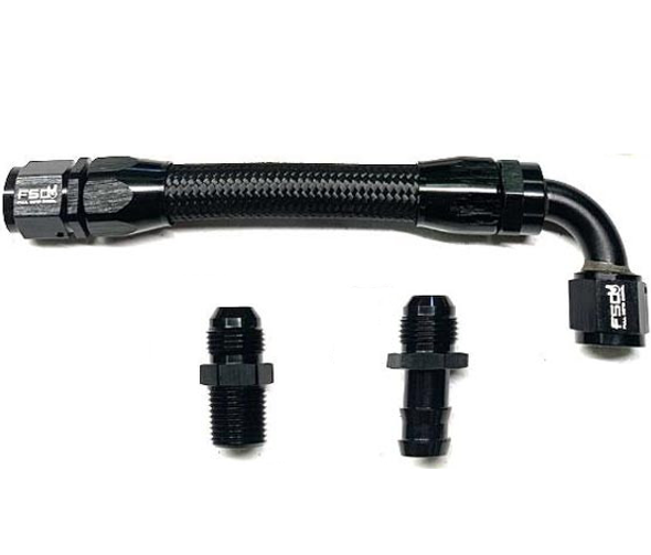 FULL SEND DIESEL FSD-14-B BRAIDED REPLACEMENT TOP HEATER HOSE 1998.5-2020 DODGE CUMMINS 5.9L/6.7L 24V