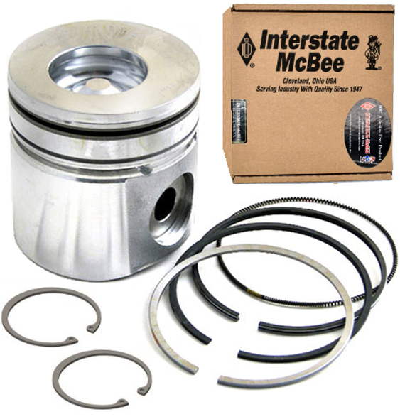 INTERSTATE MCBEE PISTON KIT (STD) MARINE BOWL 89-98 CUMMINS 5.9L - M-3802160