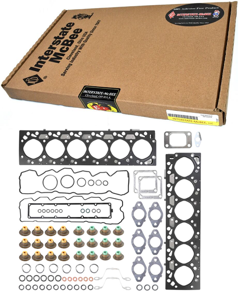 INTERSTATE MCBEE UPPER ENGINE GASKET SET (REAR GEAR) 03-07 CUMMINS 5.9L - M-4089263