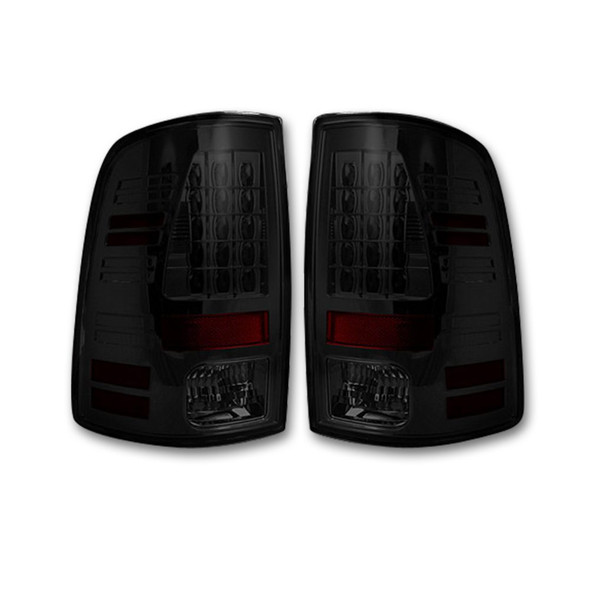 RECON 264369BK OLED TAIL LIGHTS IN SMOKED DODGE RAM 1500 09-18 & 2500/3500 10-18