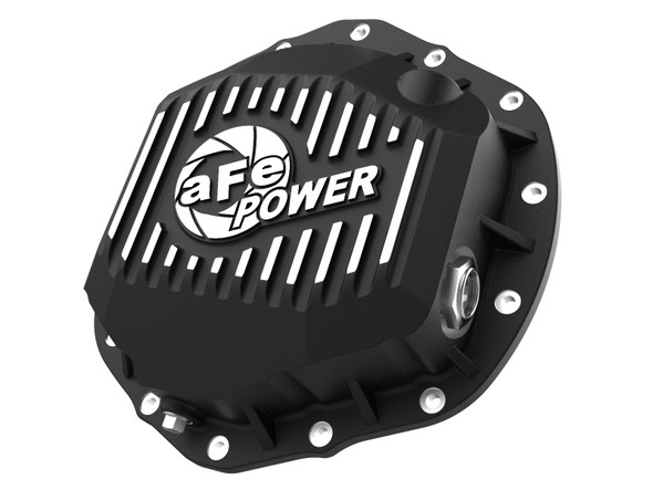 AFE POWER 46-71260B PRO SERIES REAR DIFFERENTIAL COVER BLACK W/ MACHINED FINS GM DIESEL TRUCKS 2020 V8-6.6L (TD) L5P