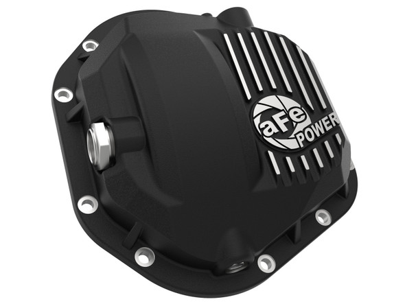 AFE POWER 46-70082 PRO SERIES REAR DIFFERENTIAL COVER BLACK W/ MACHINED FINS FORD F-250/F-350/EXCURSION 99-16 V8-7.3L/6.0L/6.4L/6.7L (TD)