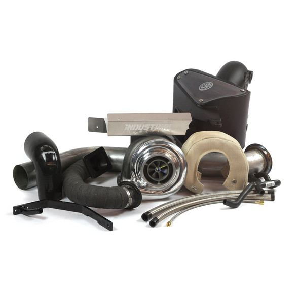 INDUSTRIAL INJECTION 22D404 CUMMINS 6.7L COMPOUND PHATSHAFT ADD-A-TURBO KIT 2007.5-2012 CUMMINS 6.7L 24V