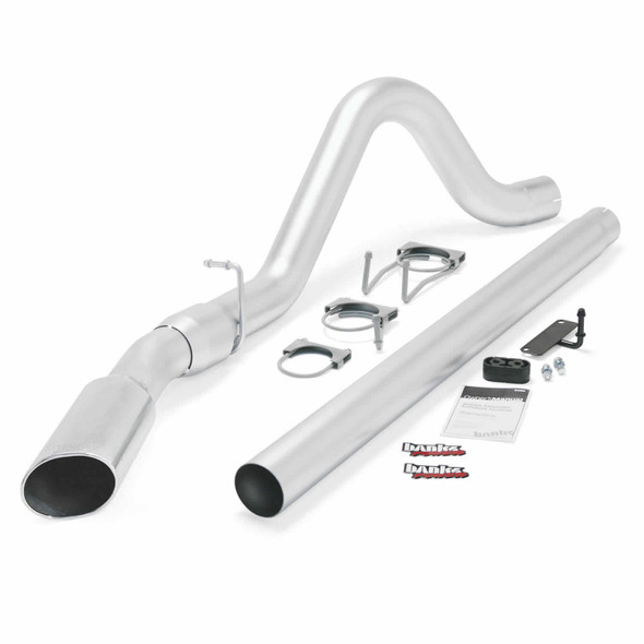 BANKS 49780 MONSTER EXHAUST SYSTEM 4IN SINGLE EXIT-CHROME TIP -ECSB/CCSB 2008-2010 FORD POWERSTROKE 6.4L