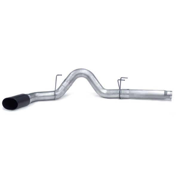 BANKS 49779-B MONSTER EXHAUST SYSTEM 4IN 5-INCH SINGLE S/S-BLACK TIP -CCSB/CCLB/MCSB 2010-2012 CUMMINS 6.7L 24V