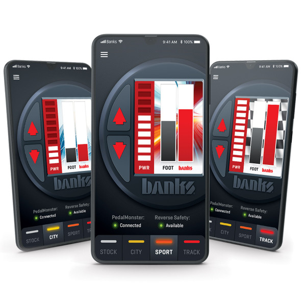 BANKS 64313 PEDALMONSTER KIT MOLEX MX64 6 WAY WITH IDASH 1.8 DATAMONSTER UNIVERSAL DIESEL