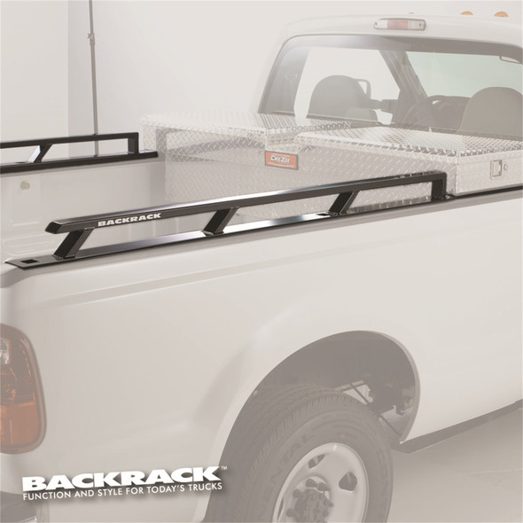 BACKRACK 80523TB 2015+ F-150 ALUMINUM NEW BODY 8FT BED SIDERAILS - TOOLBOX 21IN