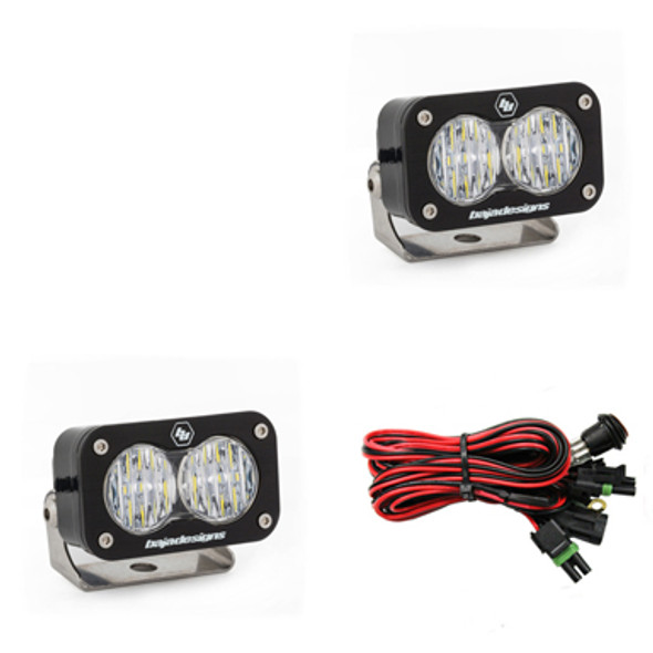 BAJA DESIGNS 487805 S2 PRO SERIES LED LIGHT PODS WIDE CORNERING PATTERN - PAIR