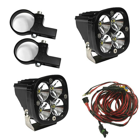 BAJA DESIGNS 497105 SQUADRON PRO LED LIGHT PODS KIT W/HORIZONTAL MOUNTS/2.00IN HARNESS