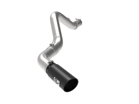 AFE 49-44125-B Large Bore-HD 5 IN 409 Stainless Steel DPF-Back Exhaust System BLACK TIP GM Diesel Trucks 20-23 V8-6.6L (td) L5P