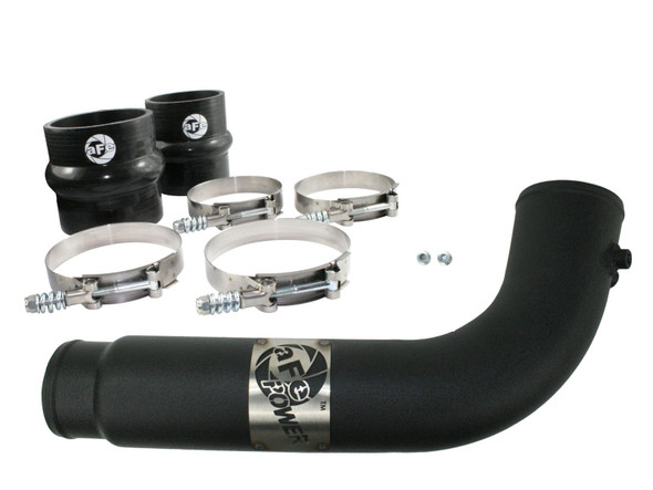 AFE 46-20039 BladeRunner 3-1/2 IN Aluminum Cold Charge Pipe Black Dodge Diesel Trucks 07.5-09 L6-6.7L (td)