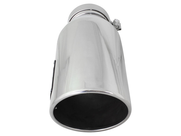 AFE 49T40606-P15 MACH Force-Xp 4" 304 Stainless Steel Exhaust Tip Dual 4" In x 6" Out x 15" L Bolt-On