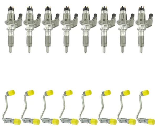 INDUSTRIAL INJECTION 412212 Stock Bosch Reman 01-04 LB7 Injectors And Line Package