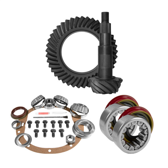 USA STANDARD GEAR ZGK2022 8.6IN. GM 3.73 REAR RING/PINION; INSTALL KIT; AXLE BEARING/SEAL